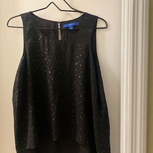 Black shiny blouse size medium from Apt 9